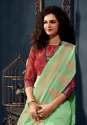 Stylish Fancy Linen Silk Saree thumb 3