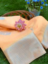 Stylish Linen  Festive Wear  Saree