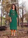 STYLISH PREMIUM COTTON EMBROIDERED KURTIS thumb 10