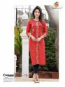 Stylish Rayon  Embroidered Festive Wear Kurti thumb 1