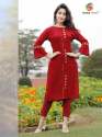 Stylish Rayon  Embroidered Festive Wear Kurti thumb 2