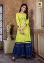 Stylish Rayon Embroidered Festive Wear Kurtis thumb 1