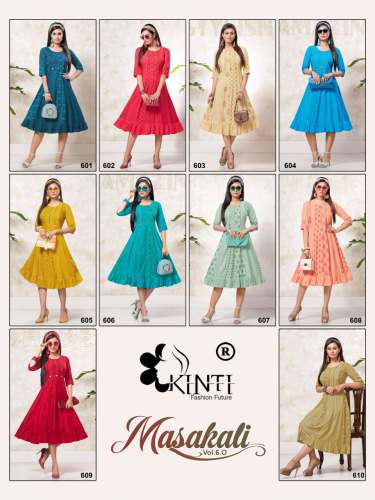 Stylish Rayon Festive Anarklii  Kurti