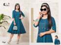Stylish Rayon Festive Anarklii  Kurti thumb 5