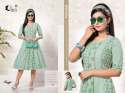 Stylish Rayon Festive Anarklii  Kurti thumb 8
