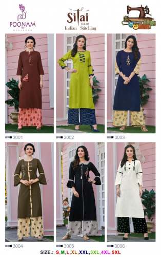Stylish Rayon WIth Embroidered Kurti