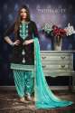 Stylish Satin Cotton Patiala Suit thumb 5