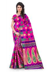 PINK MULTI BANARASI SILK DESIGNER SAREE
