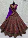 Velvet Bridal Lehenga thumb 1