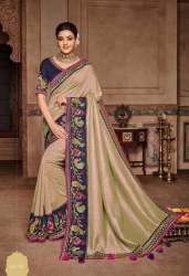 Vichitra Silk Wedding Wear Saree