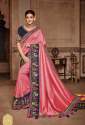 Vichitra Silk Wedding Wear Saree thumb 3