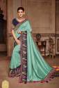 Vichitra Silk Wedding Wear Saree thumb 9