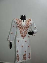 Cotton Chikan Kurti