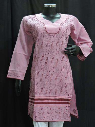 Full Sleeve Chikan Kurti