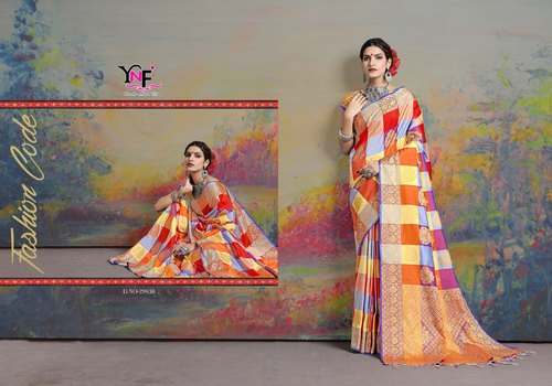 Upada Art Silk Saree by Yadu Nandan Fashions