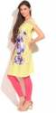 Casual Wear Yellow Kurti 