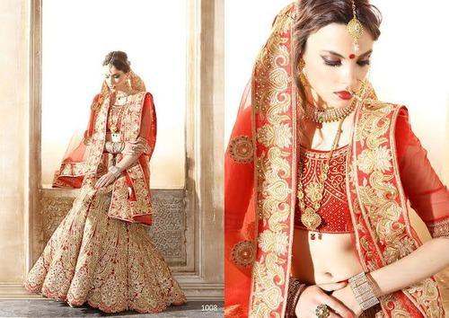 Heavy Bridal Embroidered Lehenga at Rs.15000 Piece in