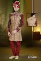 Art Silk Hand Work Sherwani