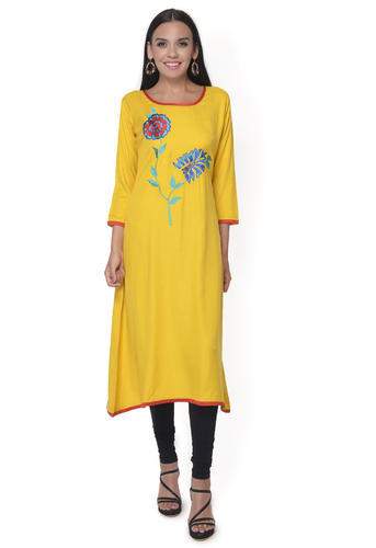 Embroidery kurti by Ritzzy Creations