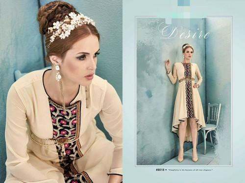 Georgette long designer kurti by anam dresses