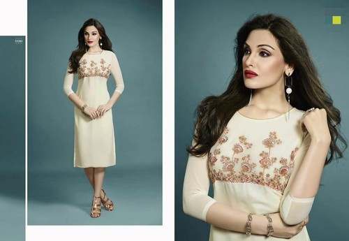 long sleeve work kurti by anam dresses