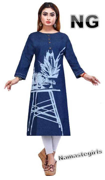 pure Denim kurti by anam dresses