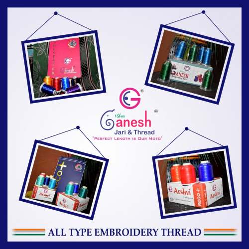 POLYESTER THREAD 100/2 by Shree Ganesh Jari Covering