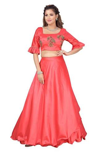 Buy Fancy Silk Embroidered Lehenga At Wholesale by Neeluz