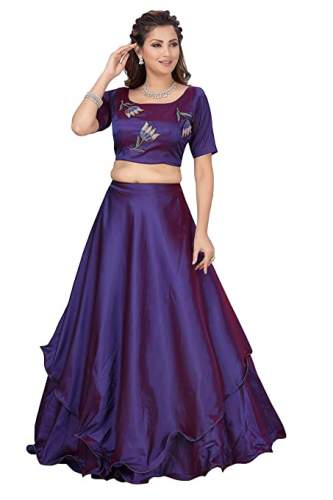 Buy Fancy Silk Embroidered Lehenga Choli At Retail by Neeluz