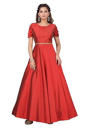 Buy Long NEELUZ Brand Tafetta Silk Gown At Retail