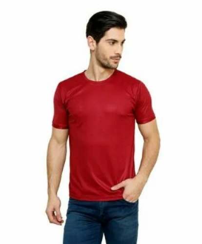 Plain Red Dry Fit T shirt  by V K Enterprises