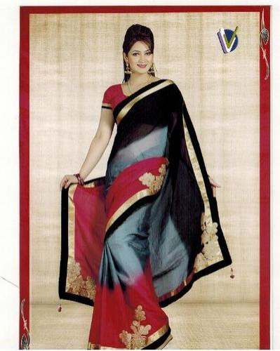 Designer Fancy Work Saree by Daduvaani Fashion