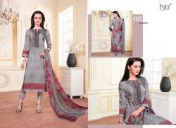 Cotton Suit with Embroidery & Pure Dupatta