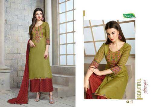 Cotton Suit with Embroidery Work