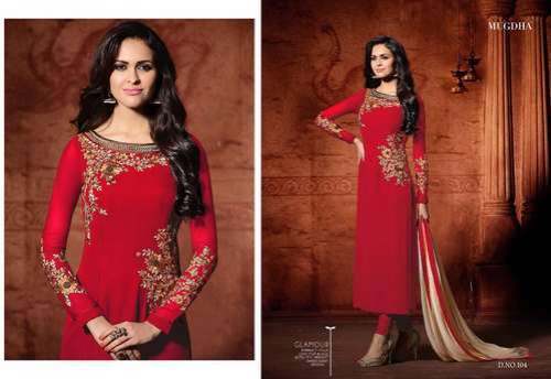 Hare Krishna Fabrics GEORGETTE DESIGNER SUIT