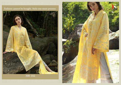 Pure Cotton Unstitched Suits by Hare Krishna Fabrics