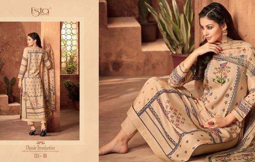 Satin Fabric Unstitched Suits by Hare Krishna Fabrics