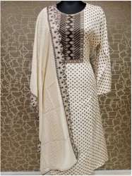 multi color printed Semi-Stitched Designer Suit