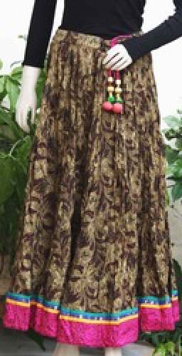 Traditional Block Printed Cotton Skirt