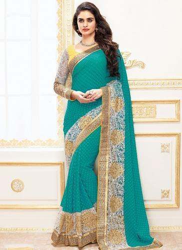 Designer Embroidery Work Saree