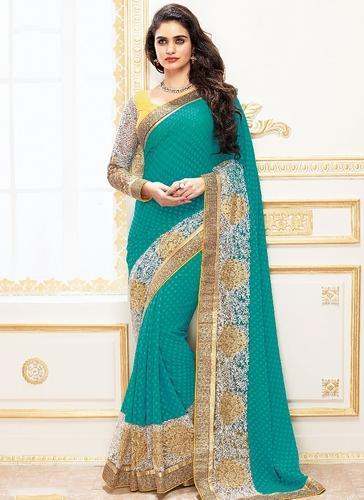 Designer Embroidery Work Saree by Nandana Creations