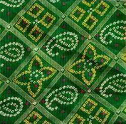 Munga Foil Print Bandhani Style Fabric