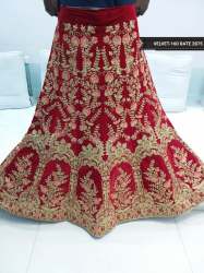 Beautiful Velvet Wedding Lehenga