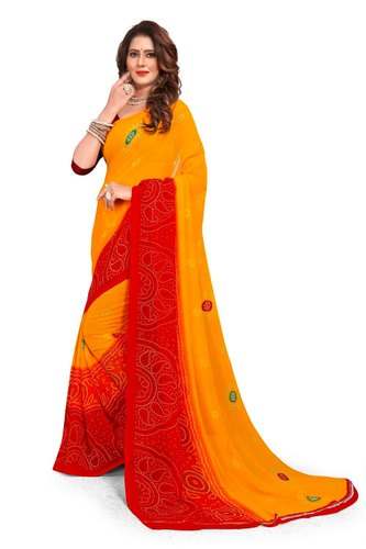 Get Bandhani Saree By PARISHKAAR TEX