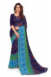 Get Printed Bandhani Saree By PARISHKAAR TEX