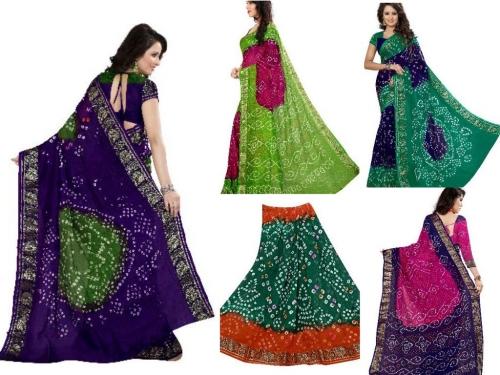 bandhani sarees1