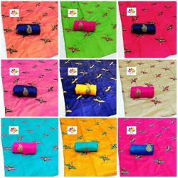 Embroidery Silk Saree