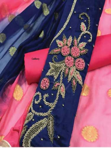 Fancy Handwork Dress Material