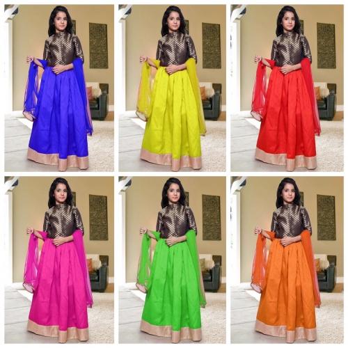 Latest Girls Banglori Silk lehenga Choli