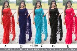 Designer Net Sarees